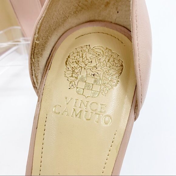 Vince Camuto Light Pink Leather Chunky Heel Ankle Strap Corlina Dress Sandal 10M - Picture 7 of 13
